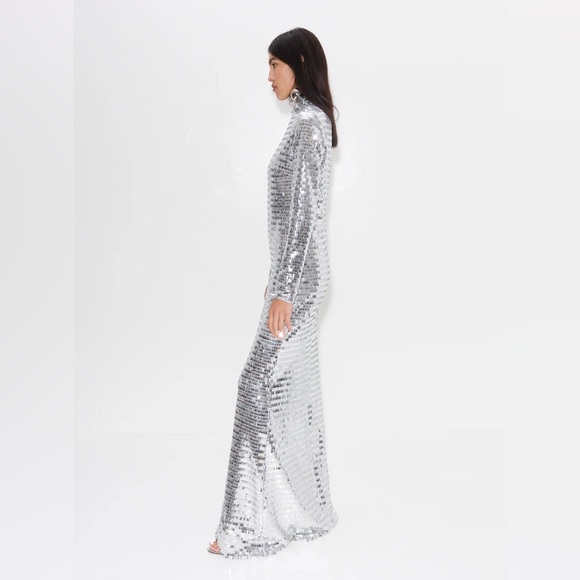 Simon Miller sequin sculpty dress in satellite silver - Picture 2 of 7